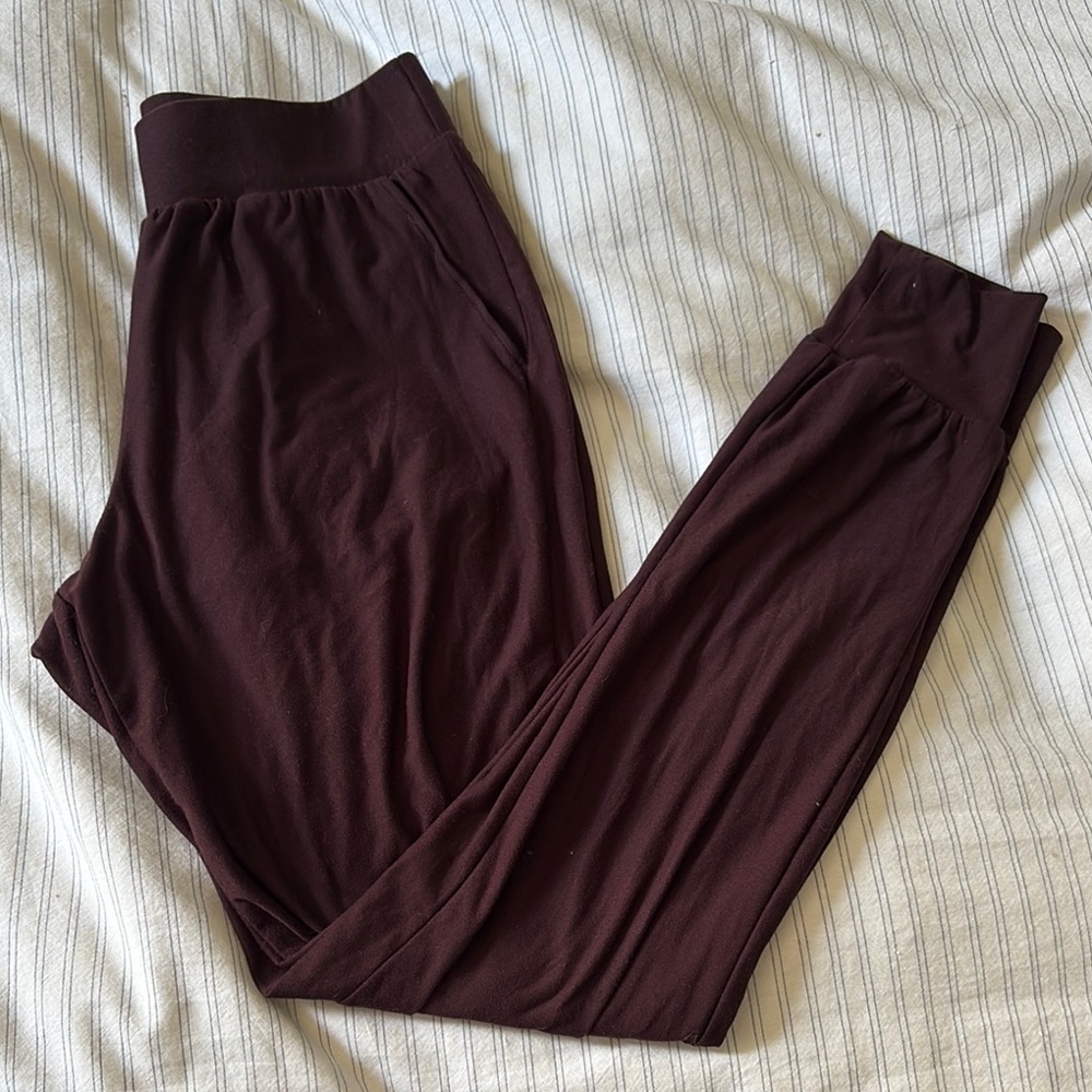 Burgundy Joggers